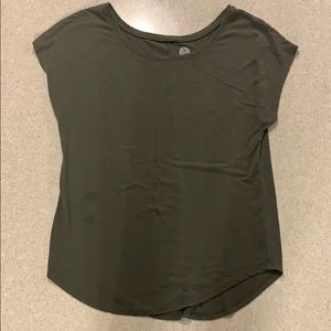 Dark Green Flowy Tee